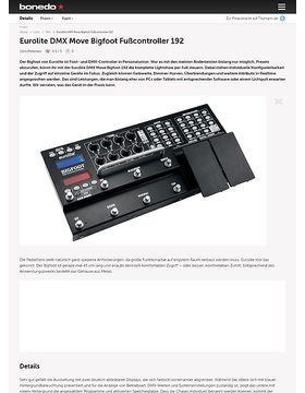 Eurolite DMX Move Bigfoot Foot Control Musikhaus Thomann