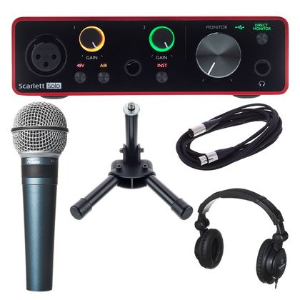 Focusrite Scarlett Solo 3rd Podcast Set bei Thomann