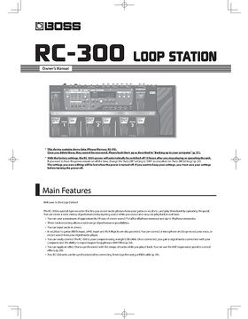 Boss Rc 300 Loop Station Thomann Uk