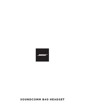 bose soundcomm b40