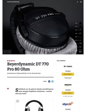 Beyerdynamic DT-770 Pro 80 Ohm