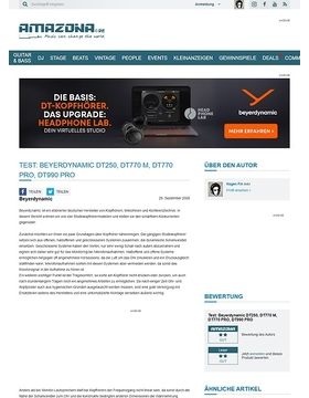 Test: Beyerdynamic DT250, DT770 M, DT770 PRO, DT990 PRO