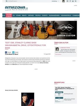 Test: EBS, Stanley Clarke Bass WahWah&Metal Drive, Effektpedale für Bass Test: EBS, Stanley Clarke Bass WahWah&Metal Drive, Effektpedale für Bass
