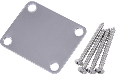 Fender Neck Plate Vintage Plain Chrom