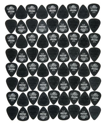 Dunlop Tortex Black Silver .88 72pack