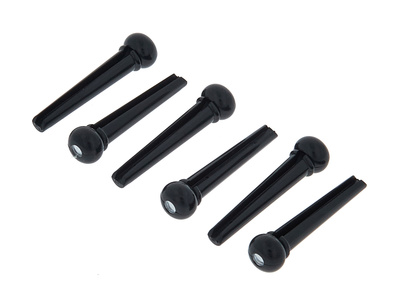 Harley Benton Bridge Pin Set Black Dot