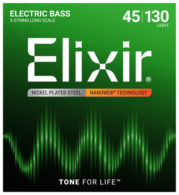 Elixir 14202 Nanoweb 5-String Light