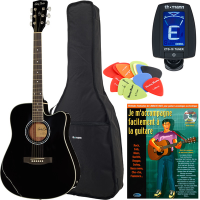 Harley Benton HBD120CEBK Bundle France