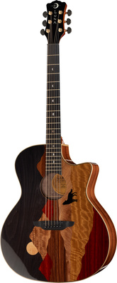 Luna Guitars Vista Wolf Cutaway A/E