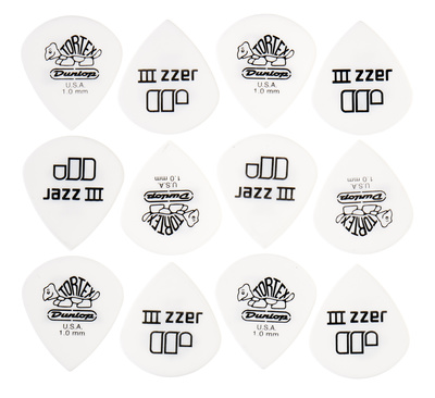 Dunlop Tortex Jazz III White 1,00
