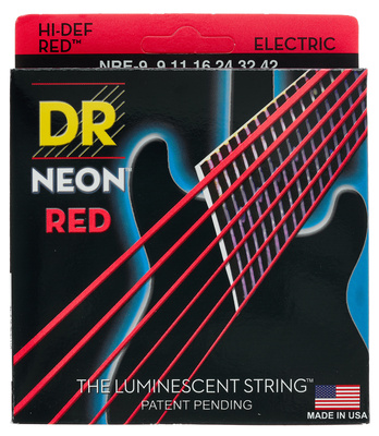 DR Strings Neon Red NRE-9