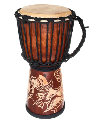 Terre Djembe Carved Dragon 40cm