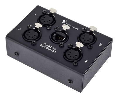 Stairville RJ45 DMX Split Box FX4-5pin