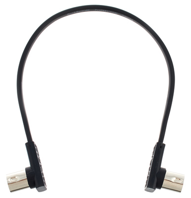 Rockboard Flat MIDI Cable 30cm Black