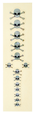 Jockomo Skull Sticker White Pearl