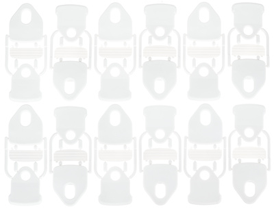 Holdon Mini Clip White 12pcs Pack