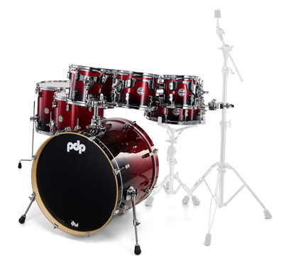 DW PDP CM7 Red to Black