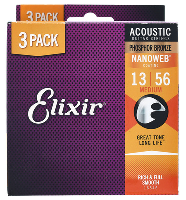 Elixir Nanoweb Medium Phosphor 3P