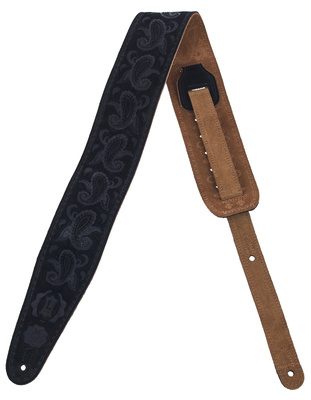Levys Black Paisley Suede Strap 3"