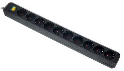 Brennenstuhl Eco-L 10 Way Split Sw 3m BK