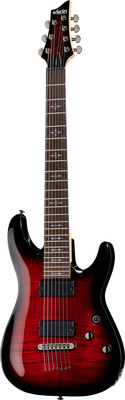Schecter Demon-7 Crimson Red Burst