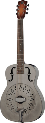 National Reso-Phonic Raw Steel Single Cone 14 Fret