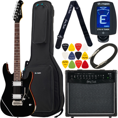 Harley Benton Fusion-III HH EB BK Bundle