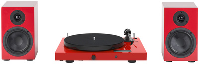 Pro-Ject Juke Box E1 HiFi Set red