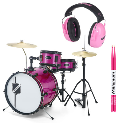 Millenium Youngster Drum Set Bundle Pink