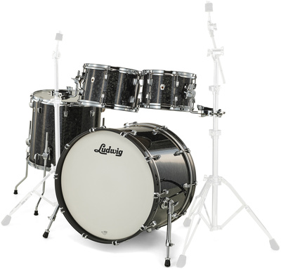 Ludwig NeuSonic Mod2 4pc Set Ebony P.