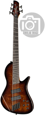 Harley Benton MSB-5 Black Flame Burl