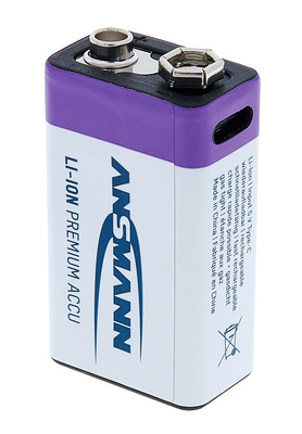 Ansmann 9V Akku USB-C