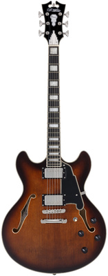 DAngelico Premier DC Brown Burst