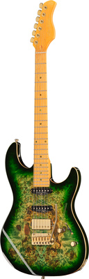 Larry Carlton S10 HSS Transparent Green