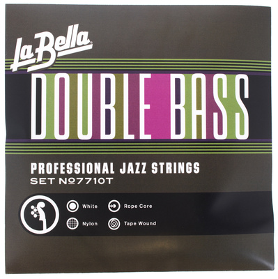 La Bella 7710T White Nylon Tape Wound