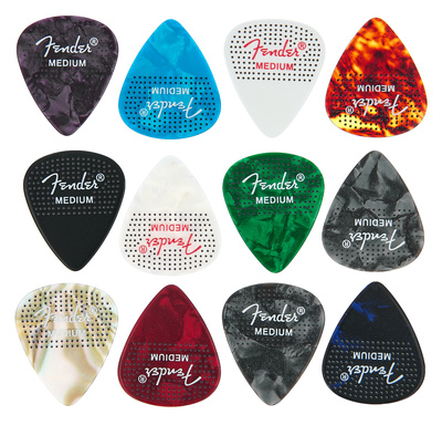 Fender 351 Dotted Celluloid 12Pk Med