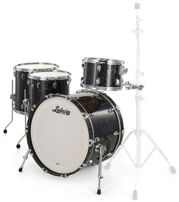 Ludwig Classic Maple 4pcs Ebony Pearl