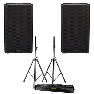 QSC K 12.2 Stereo Stand Bundle