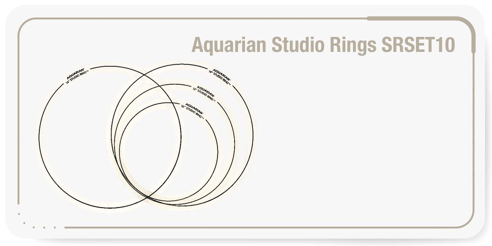 Aquarian Studio Rings SRSET10