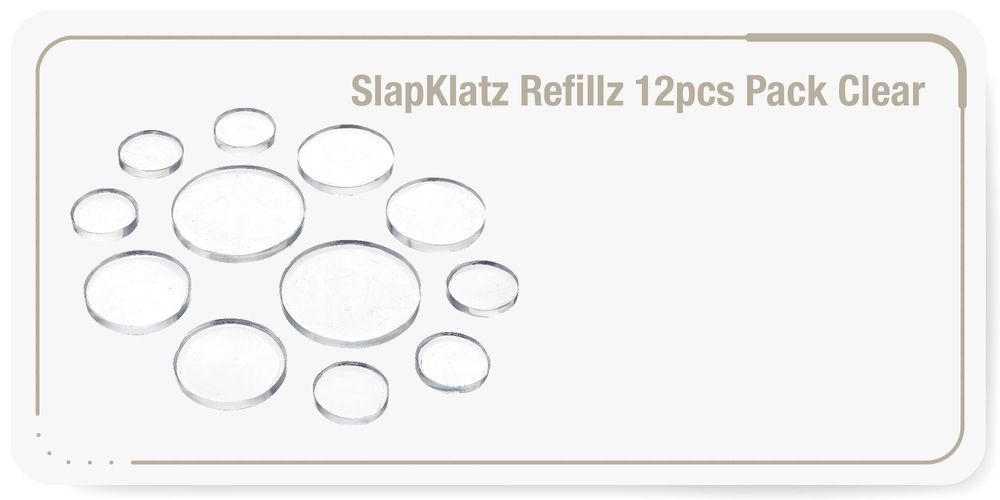 SlapKlatz Refillz 12pcs Pack Clear