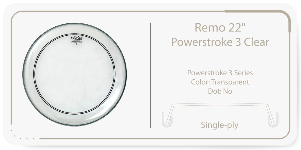 Remo Powerstroke 3 Clear