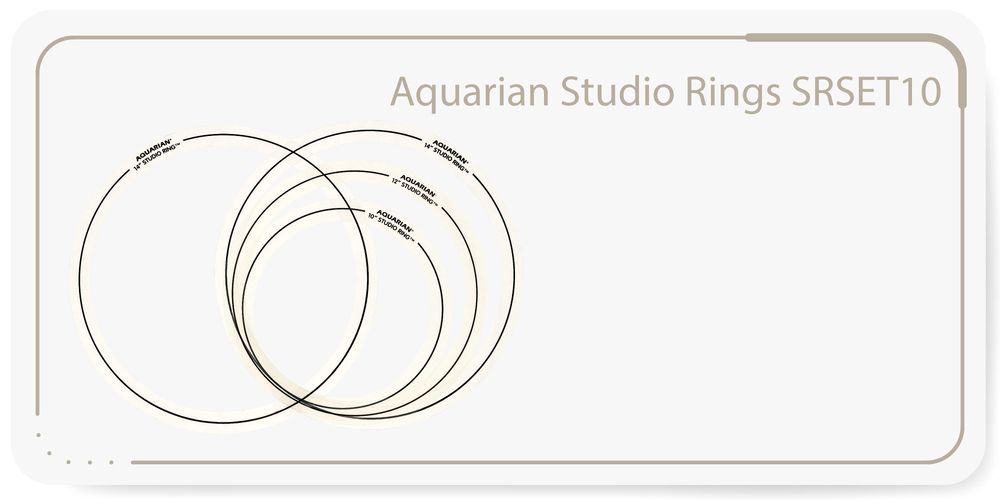 Aquarian Studio Rings SRSET10