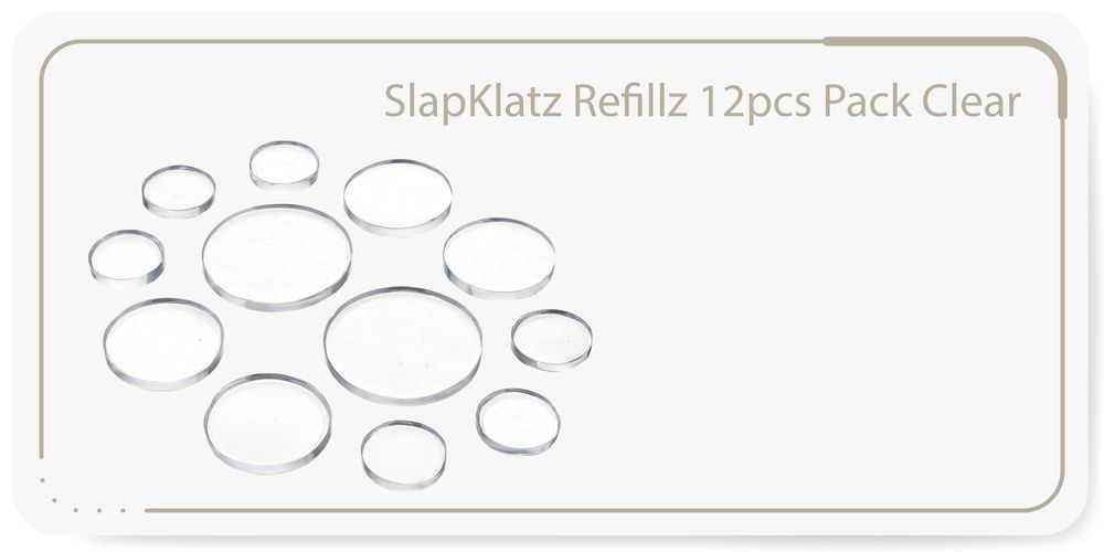 SlapKlatz Refillz 12pcs Pack Clear