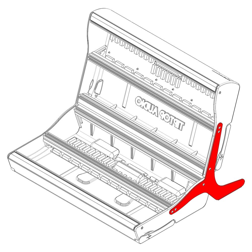 Die Mantis-Cases von Tiptop Audio können mit Klammern zu einem Riesen-System kombiniert werden.