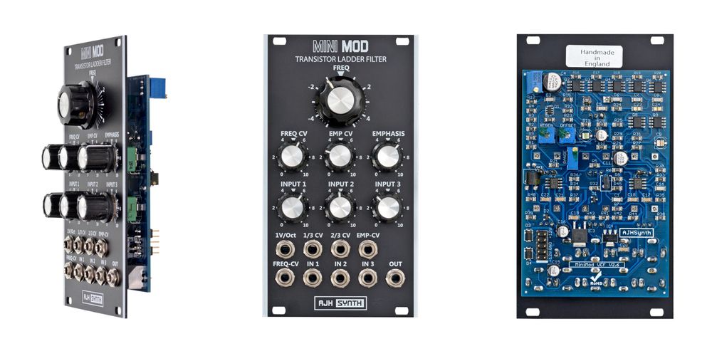Der MiniMod VCF von AJH Synth ist ein Tiefpassfilter im klassischen Moog-Design.
