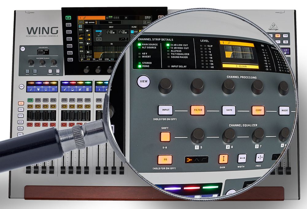Channel Strip eines Digitalmixers