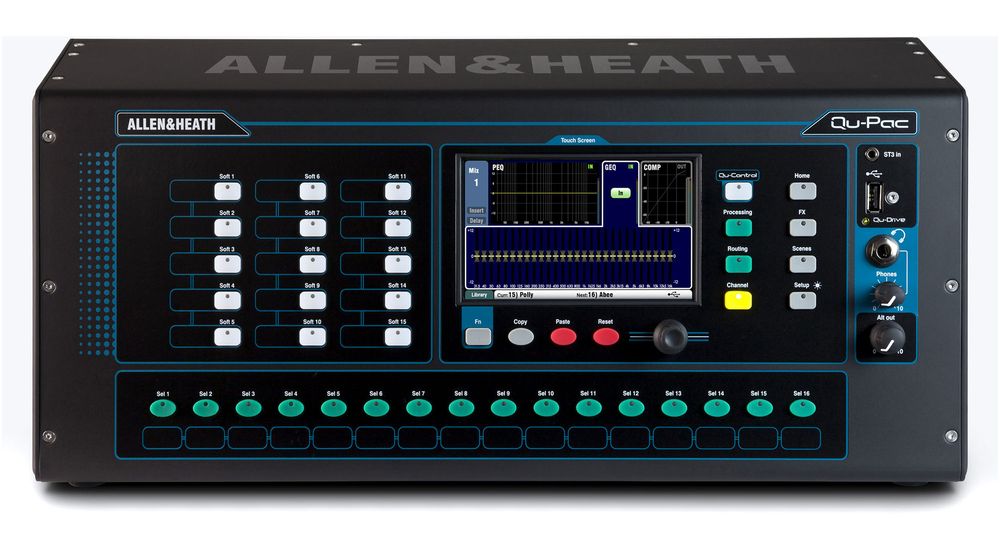Kompakter Rackmixer mit Touchscreenbedienung