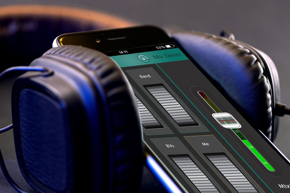 Monitor App eines Digitalmixers