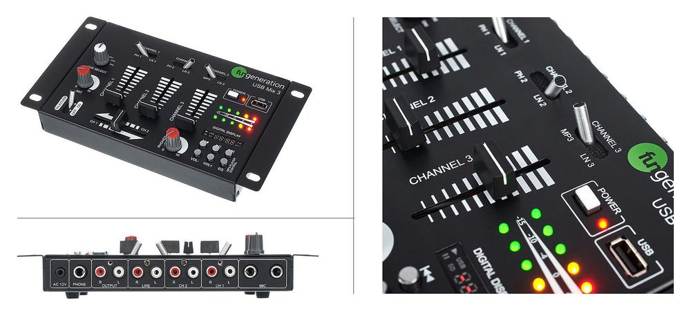 Kompakter DJ Mixer für den Heimbedarf