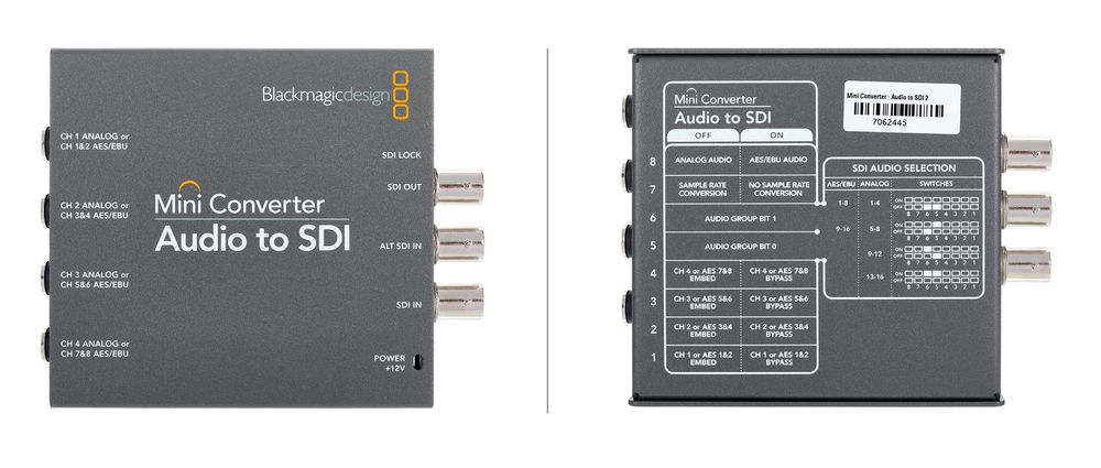 Blackmagic Design Mini Converter Audio to SDI 2